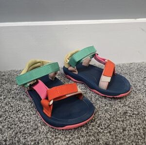 Colorful Toddler Teva Sandals Size 6